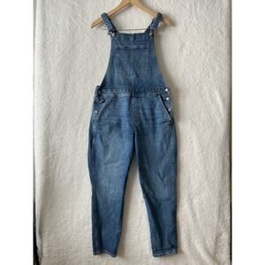 Old Navy Denim Medium Wash Overalls Sz 14 Farm Girl Classic Boho Adjustable
